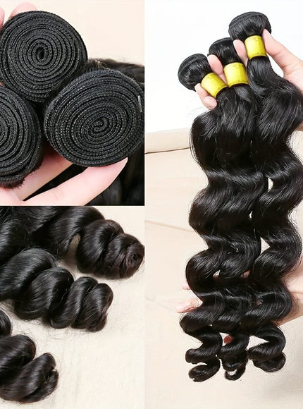 KissICON Black / 16 18 20 KissIcon Loose Wave Bundles - Virgin Hair 3