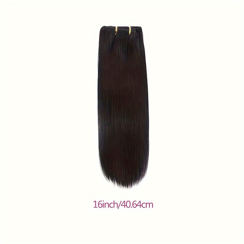 KissICON Black / 16inch KissIcon Straight Clip In Hair Extensions - Unprocessed