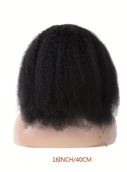 KissICON Black / 16inch Kissicon V Part Wig Human Hair