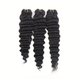 KissICON Black / 18 20 20 KissIcon Deep Wave Hair Bundles - Virgin Weaving