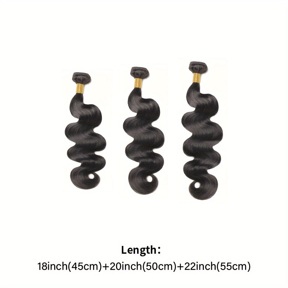 KissICON Black / 18 20 22 Inch KissIcon Brazilian Virgin Hair Extensions - 300G Body