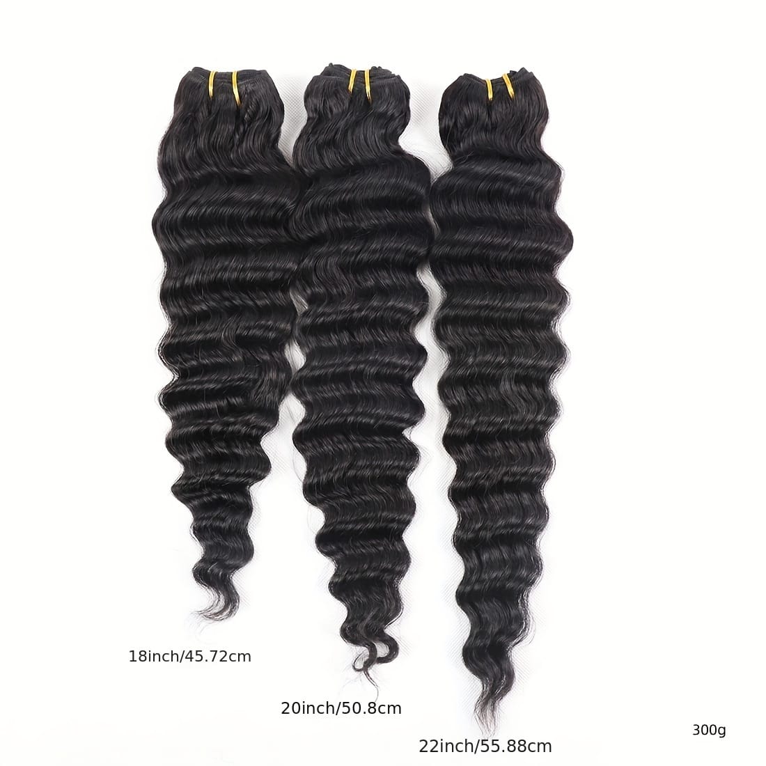 KissICON Black / 18 20 22 KissIcon Deep Wave Hair Bundles - Virgin Weaving
