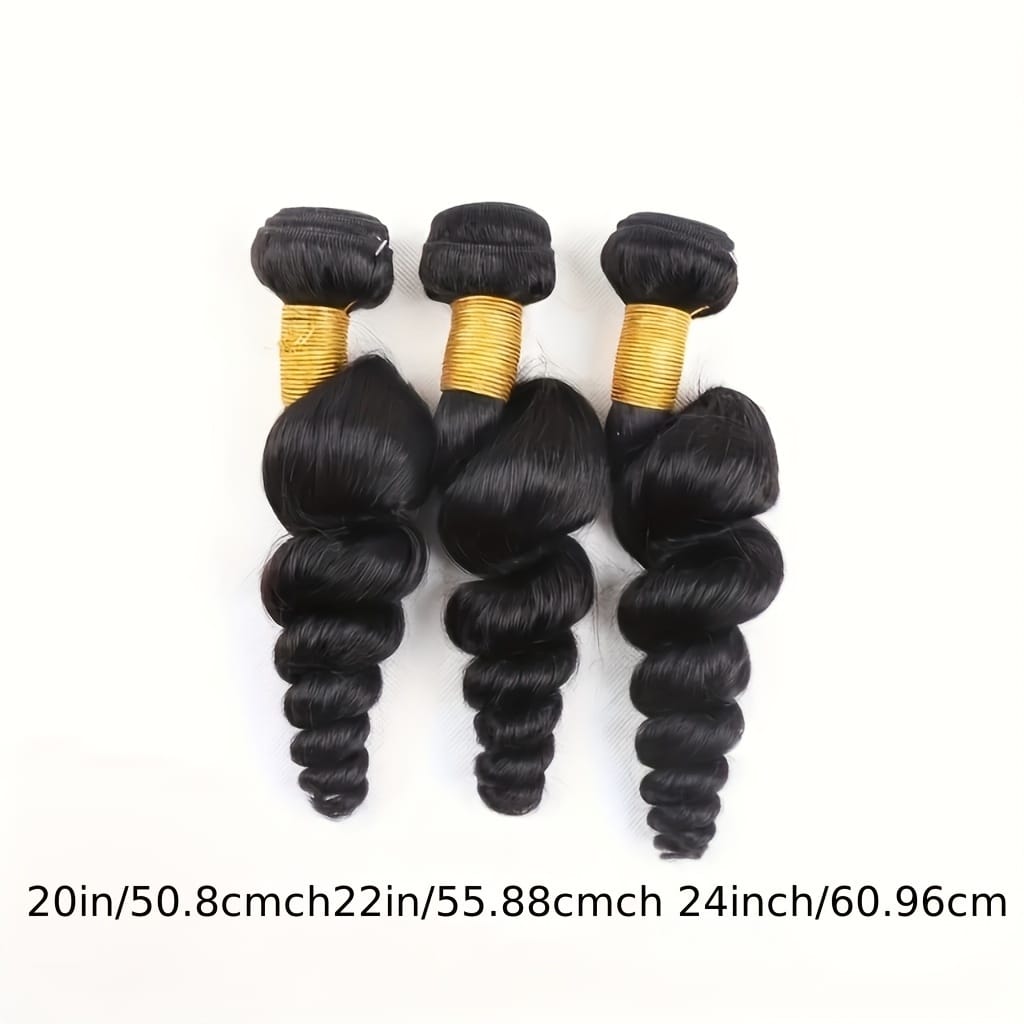 KissICON Black / 18 20 22 KissIcon Loose Wave Bundles - Virgin Hair 3