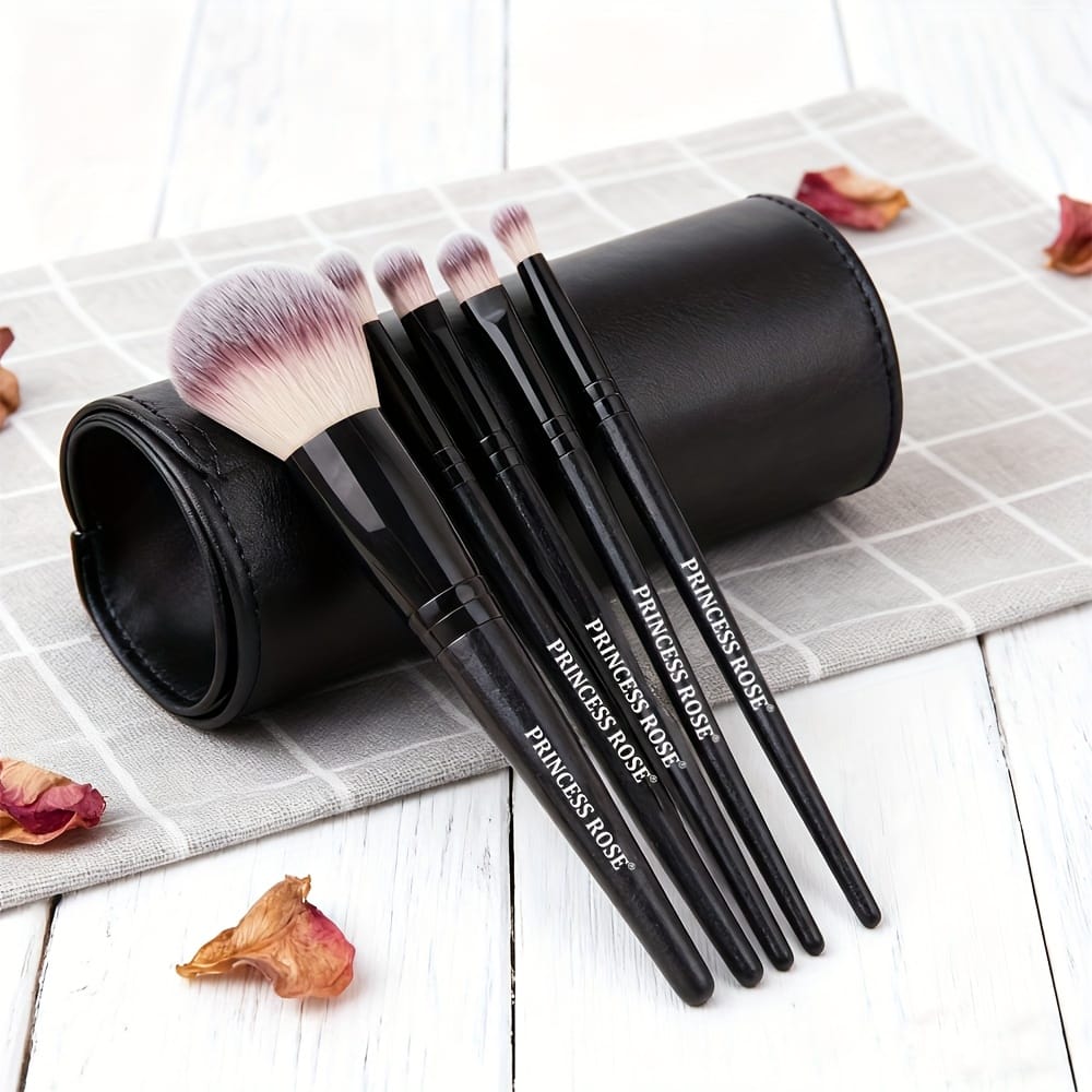 KissICON Black / 18 Pcs Rose Princess 18pc Makeup Brush Kit