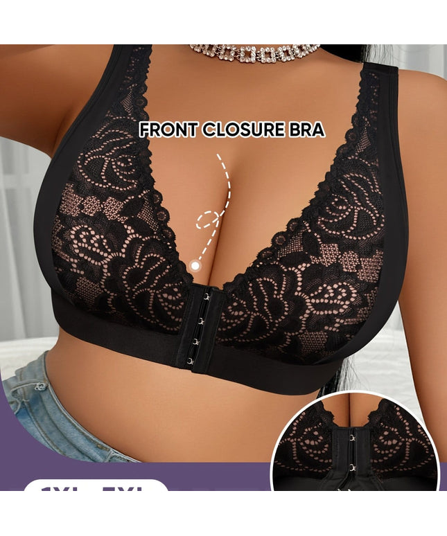 KissICON Black / 1XL Wirefree Minimizer Sleep Bra – Supportive