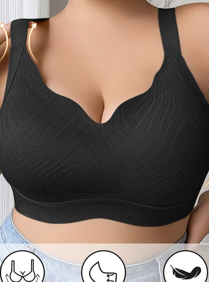 KissICON Black / 1XL Women's Curve Light Green Bra – Elasticity Nylon Elastane