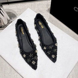 KissICON Black 2 / 42 Flat Shoes Women French Mary Jane Shoes Women