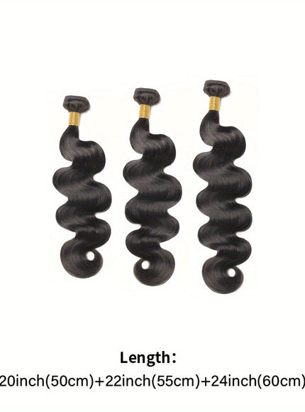 KissICON Black / 20 22 24 Inch KissIcon Brazilian Virgin Hair Extensions - 300G Body