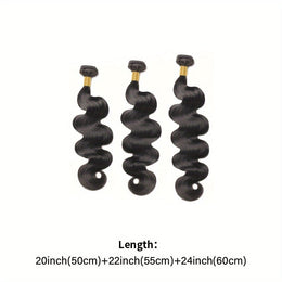 KissICON Black / 20 22 24 Inch KissIcon Brazilian Virgin Hair Extensions - 300G Body