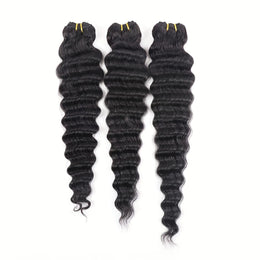 KissICON Black / 20 22 24 KissIcon Deep Wave Hair Bundles - Virgin Weaving