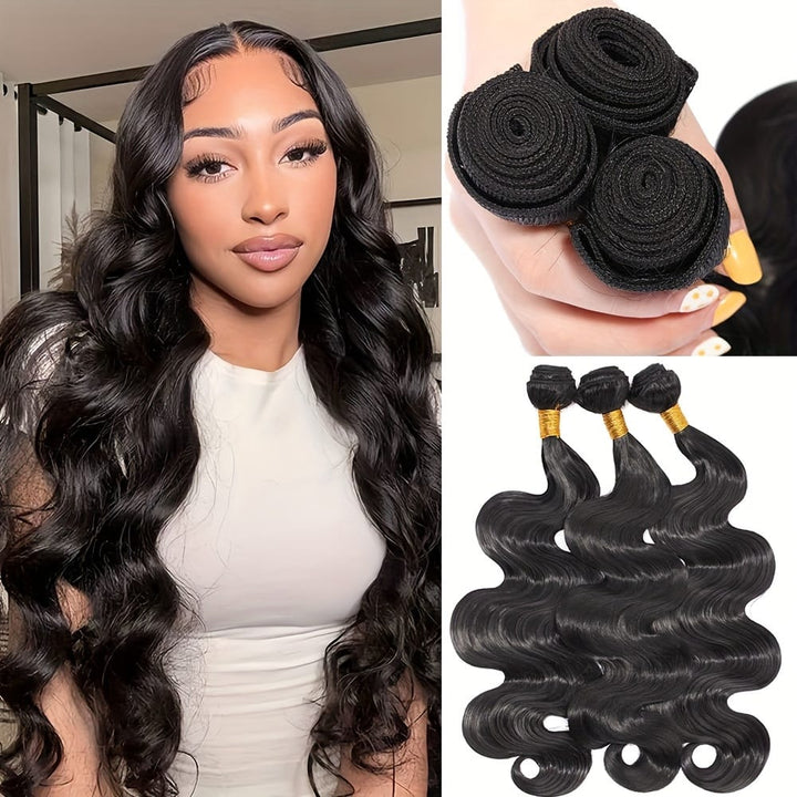 💋 Body Wave 3 Bundles Black 20 22