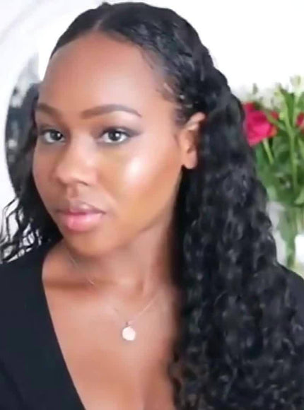 KissICON Black / 20inch KissIcon Black Kinky Curly Clip In Extensions -