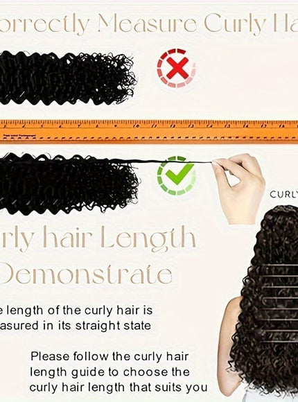 KissICON Black / 20inch KissIcon Black Kinky Curly Clip In Extensions -