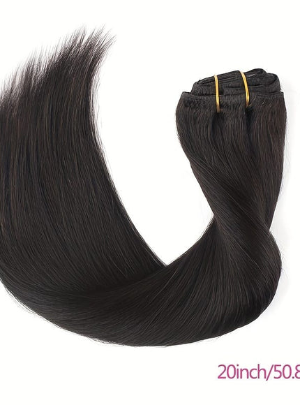 KissICON Black / 20inch KissIcon Straight Clip In Hair Extensions - Unprocessed