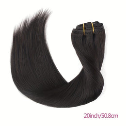 KissICON Black / 20inch KissIcon Straight Clip In Hair Extensions - Unprocessed