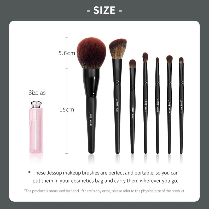 KissICON Black 21pc Black Makeup Brush Set – Complete