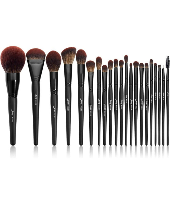 KissICON Black 21pc Black Makeup Brush Set – Complete