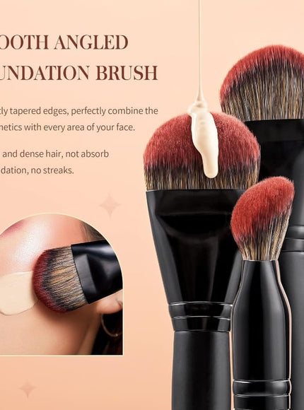 KissICON Black 21piece Pro Black Makeup Brush Set –