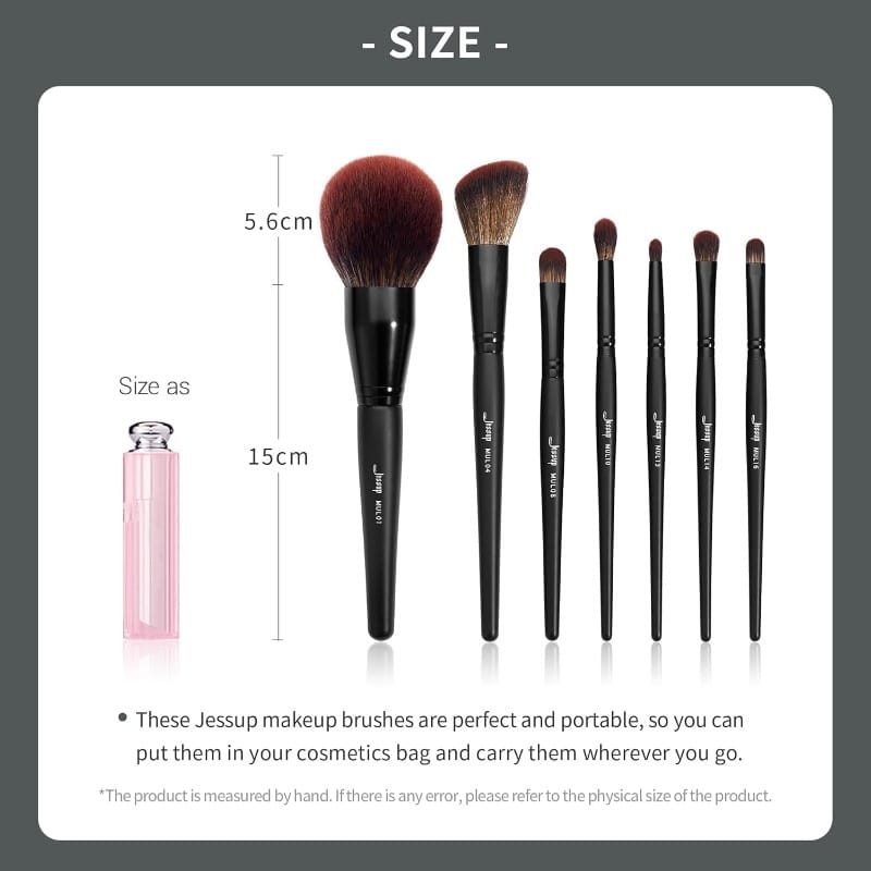 KissICON Black 21piece Vegan Makeup Brush Set – Pro Full Coverage