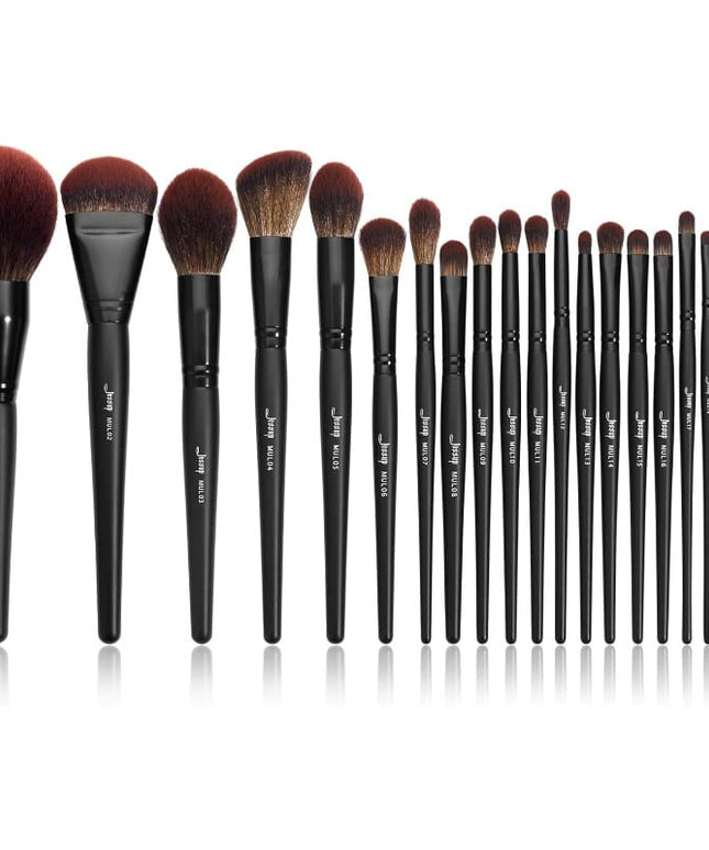 KissICON Black 21piece Vegan Makeup Brush Set – Pro Full Coverage