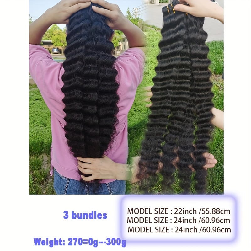 KissICON Black / 22 24 24 KissIcon Arietis Loose Deep Wave Bundles - Color