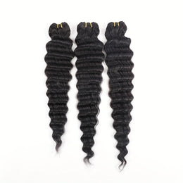 KissICON Black / 22 24 26 KissIcon Deep Wave Hair Bundles - Virgin Weaving