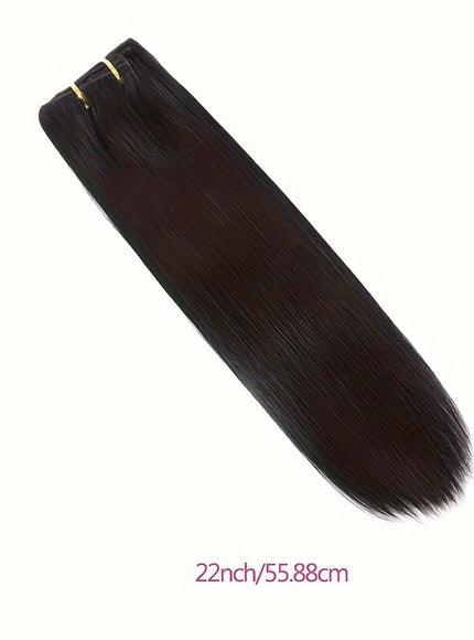 KissICON Black / 22inch KissIcon Straight Clip In Hair Extensions - Unprocessed
