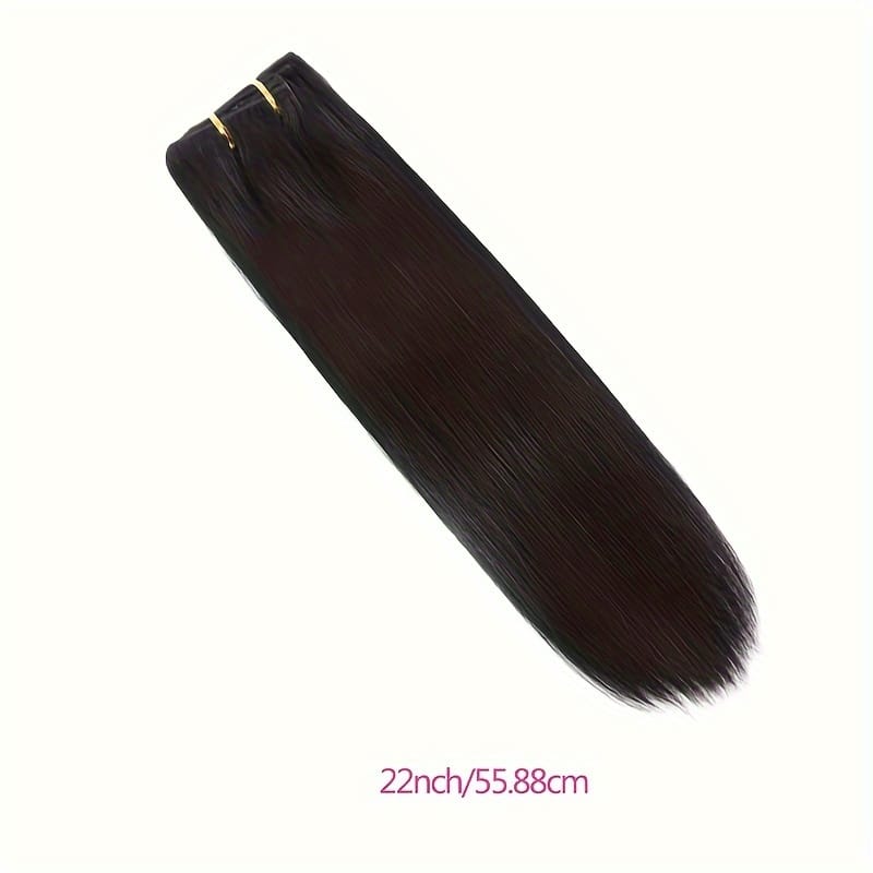 KissICON Black / 22inch KissIcon Straight Clip In Hair Extensions - Unprocessed