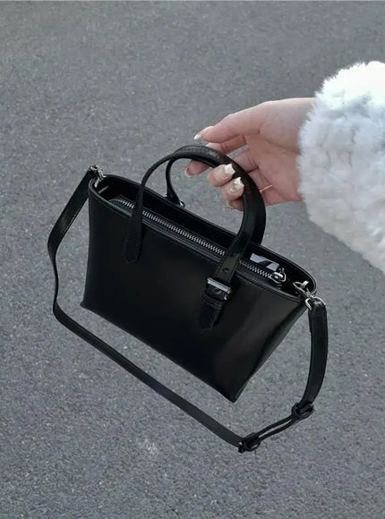 KissICON black / 24.5x14.2x9cm Chic Contemporary Mini Tote – Spring-summer Women's