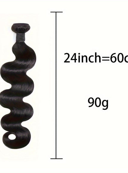 KissICON Black / 24inch KissIcon Body Wave Hair Bundles - Virgin Soft