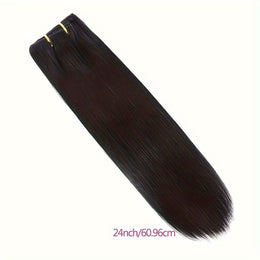 KissICON Black / 24inch KissIcon Straight Clip In Hair Extensions - Unprocessed
