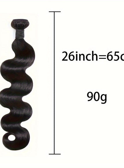 KissICON Black / 26inch KissIcon Body Wave Hair Bundles - Virgin Soft