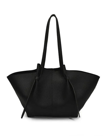 KissICON black / 26x53x10.5cm Pleated Tote – Women's Wing-inspired Statement