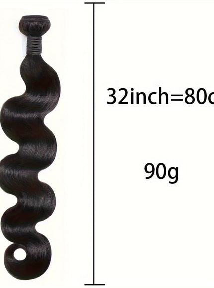 KissICON Black / 32inch KissIcon Body Wave Hair Bundles - Virgin Soft