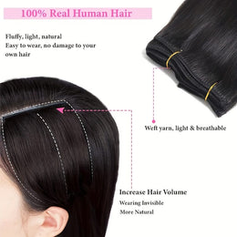 KissICON Black / 32inch KissIcon Virgin Clip In Ext Straight 8Pcs 18Clips