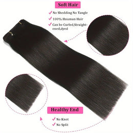 KissICON Black / 32inch KissIcon Virgin Clip In Ext Straight 8Pcs 18Clips