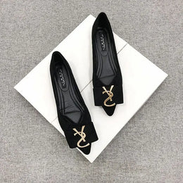 KissICON Black / 35 Flats Shoes Women's 2023 New Korean Style Shallow