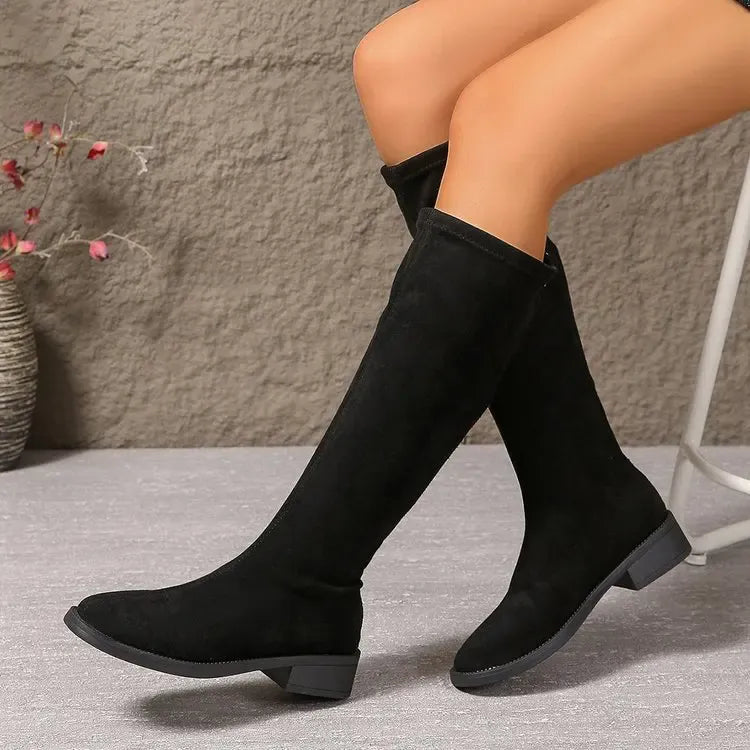 KissICON Black / 35 Women's Fashion Boots Spring and Autumn New Style