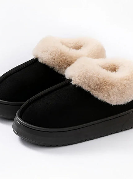 KissICON black / 36-37 Winter Women Shoes Fashion Snow Boots Fluffy Plush