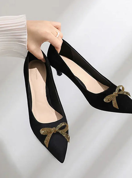KissICON Black(3cm) / 37 Flat Shoes Women's Spring Autumn New 2023 French