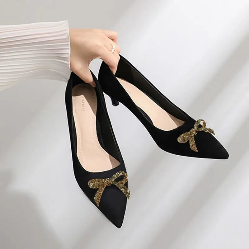 KissICON Black(3cm) / 37 Flat Shoes Women's Spring Autumn New 2023 French
