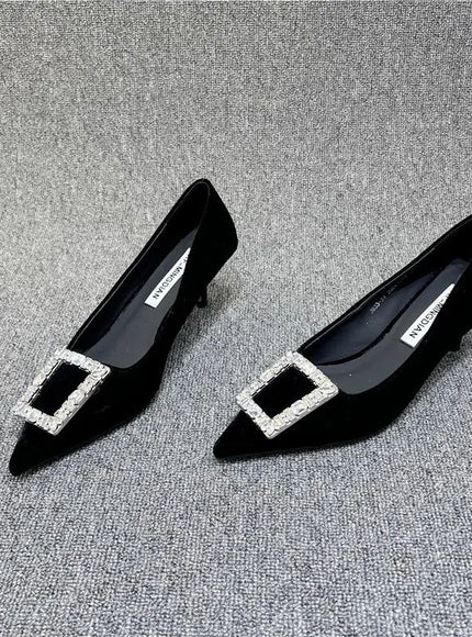 KissICON Black(3cm) / 42 Women's Shoes Flats 2023 Spring Autumn New Fashion