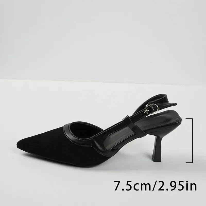 Dropshipman black / 40 Luxury High-quality Women's Sandals Casual Fashion Brand High Heels Comfortable and Elegant 2025 Summer High Heels Women's Shoes
