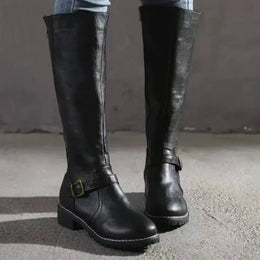 KissICON black / 40 New Winter Women's Riding Boots 2024 Round Toe