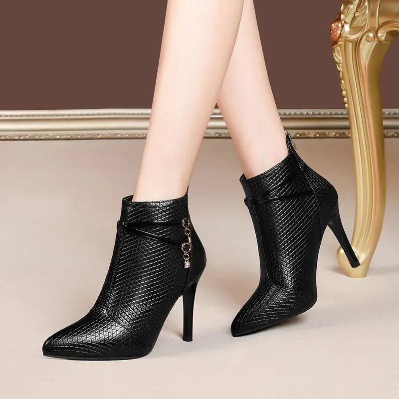 KissICON black / 41 Women's Boots 2022 New Large Size High-heeled Fashion