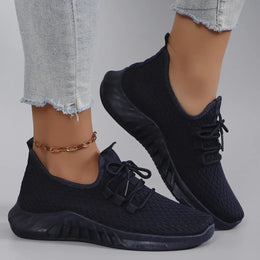 Dropshipman black / 41 Women's summer breathable mesh flat shoes women's shoes casual sports shoes, clearance free shipping