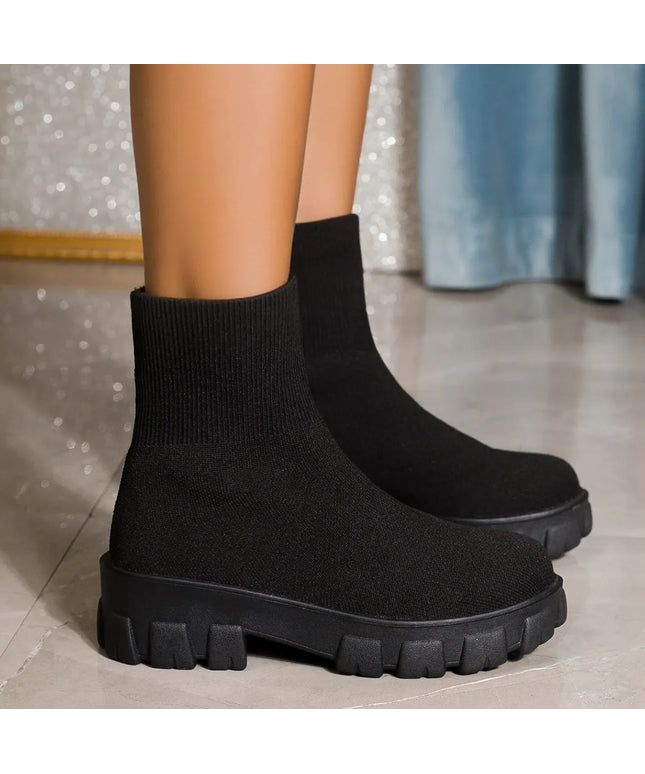 KissICON black / 42 Women's Boots 2025 Platform Boots for Autumn Winter