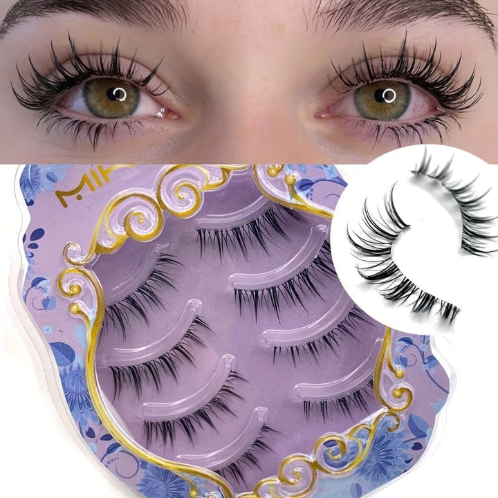 KissIcon Comics False Eyelashes Transparent Stem - Reusable