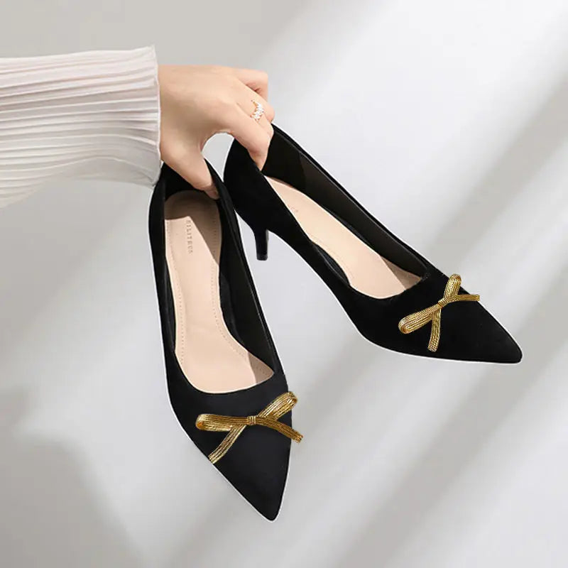 KissICON Black(5cm) 1 / 40 Flat Shoes Women's Spring Autumn New 2023 French