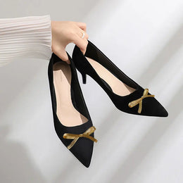 KissICON Black(5cm) 1 / 40 Flat Shoes Women's Spring Autumn New 2023 French